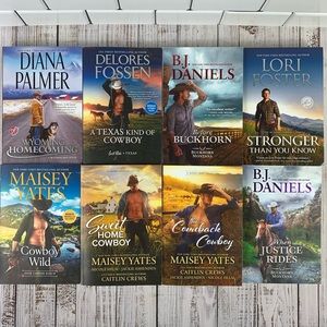 Lot Of 8 Contemporary Cowboy Western Romance Books Diana Palmer B.J. Daniels
